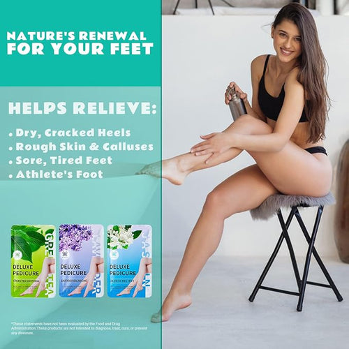 12 Pack Foot Soak with Sea Salt-Toenail Repair Softens Thick Calluses Stubborn - Image 2