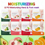 8 Piece At-Home Hand & Foot SPA Hydrating Mask Set - Image 2