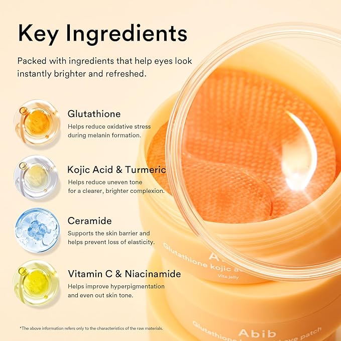 Abib Glutathione Kojic Acid Eye Patches - Image 6