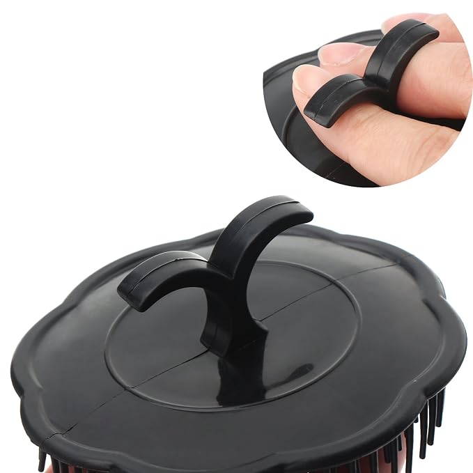 Segbeauty Mens Shampoo Brush, Massage Hair Brush Floriated Shower Comb - Image 4