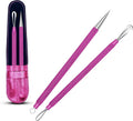 EFAH Care 2Pcs Stainless Steel Pimple Extractor Acne Treatment Tool Surgical by EFAHSPORTS