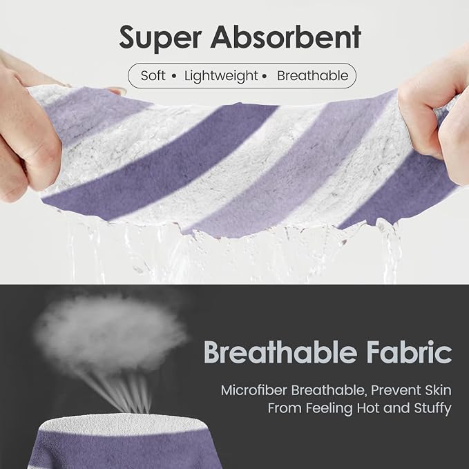 JML Microfiber Bath Towels, Bath Towel 2 Pack 30" x 60", Super Absorbent and - Image 4