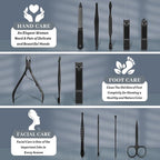 Manicure Set Nail Clipper Kit Pedicure Manicure Kit 12 In 1 Professional - Image 2