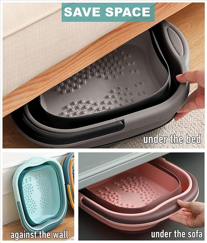 Collapsible Foot Tub Feet Soaking Spa Bath - Image 3