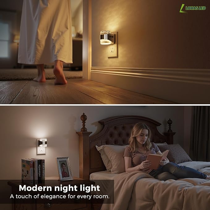 L LOHAS LED 4 Pack 3CCT Night Lights Plug into Wall, 3000K/4000k/5000K - Image 7