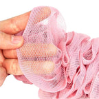 Back Scrubber for Shower, Loofah Long Handle Bath Body Brush, Soft Nylon Mesh - Image 3