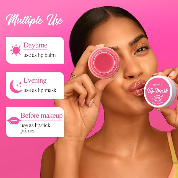 4 Pack Lip Mask Set, Hydrating Lip Mask Overnight - Image 5