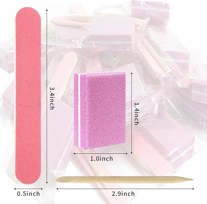 Disposable Manicure kit Individually Package, Mini Nail Buffer, Nail File - Image 2