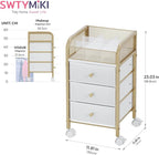 SWTYMIKI Rolling Makeup Organizer Cart - Image 2