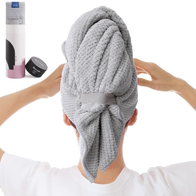 Large Microfiber Hair Towel Wrap by BYCOO