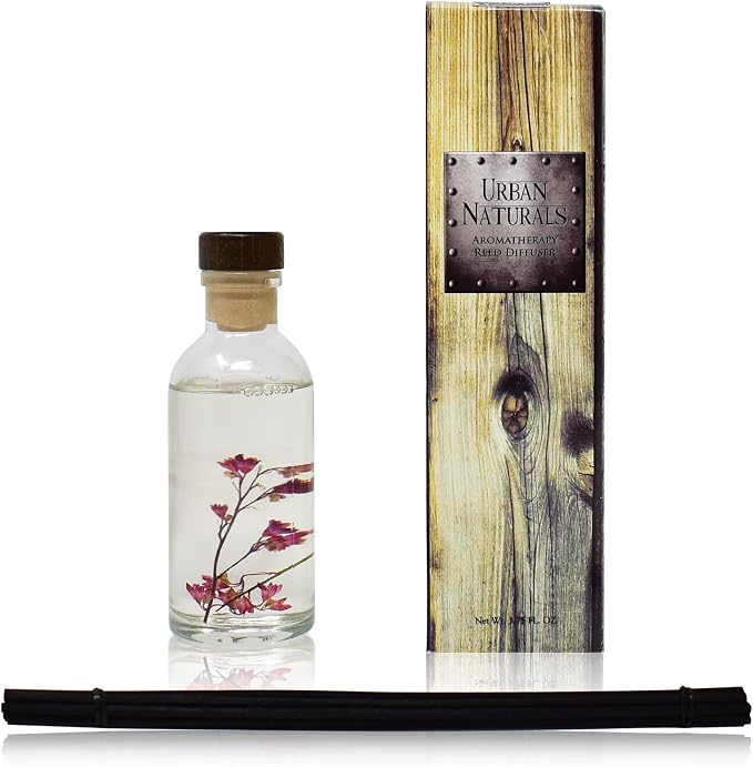 Urban Naturals Amber & Lavender Reed Diffuser Scented Sticks Set | Mind & Body - Image 2