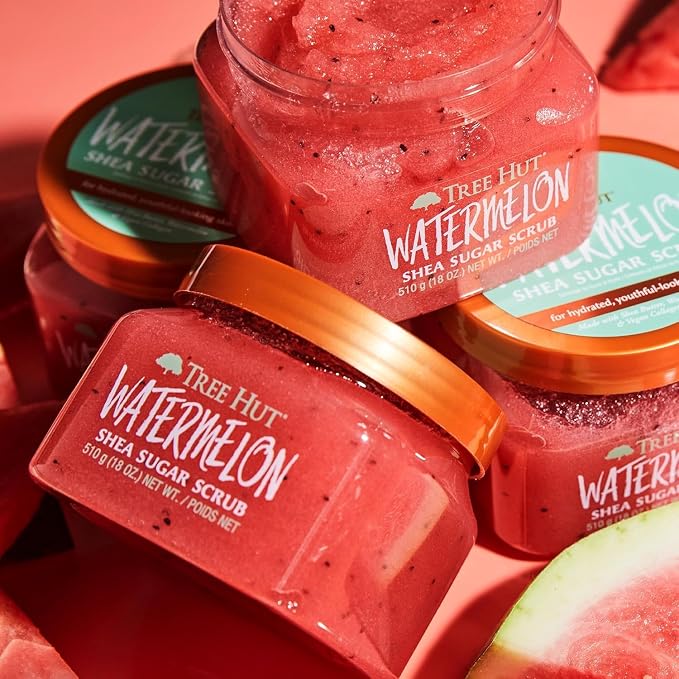 Tree Hut Watermelon Shea Sugar Scrub, Mothers Day Gifts, Exfoliating, Hydrating - Image 7