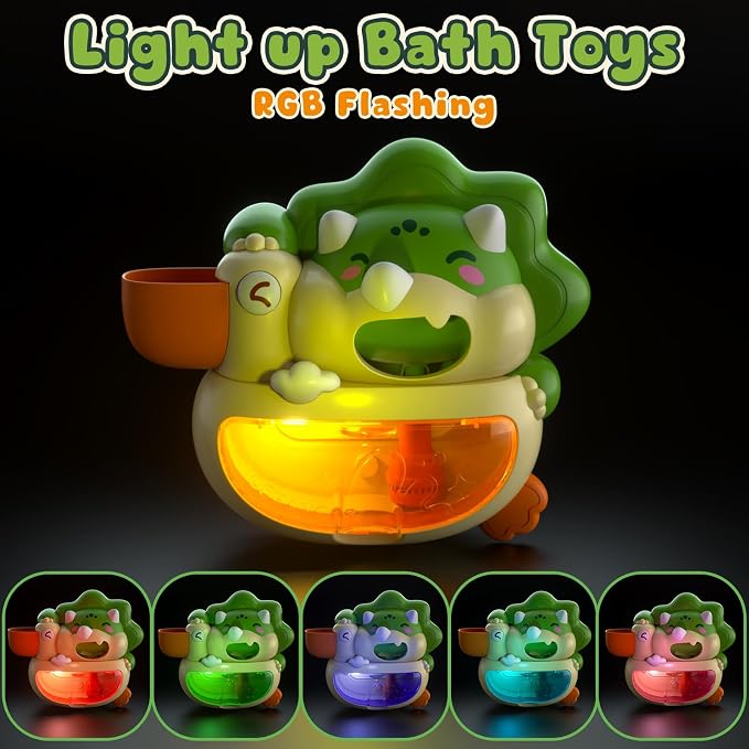 Lehoo Castle Bath Bubble Machine, Light Up Musical Bubble Bath Toys - Image 2