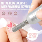 Droyek Electric Nail Drill Portable Nail Drill Professional 45000 RPM 6 Salon - Image 3