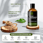 MAYJAM Indian Sandalwood Essential Oils 3.38 FL.OZ Pure Indian Sandalwood Oil - Image 2