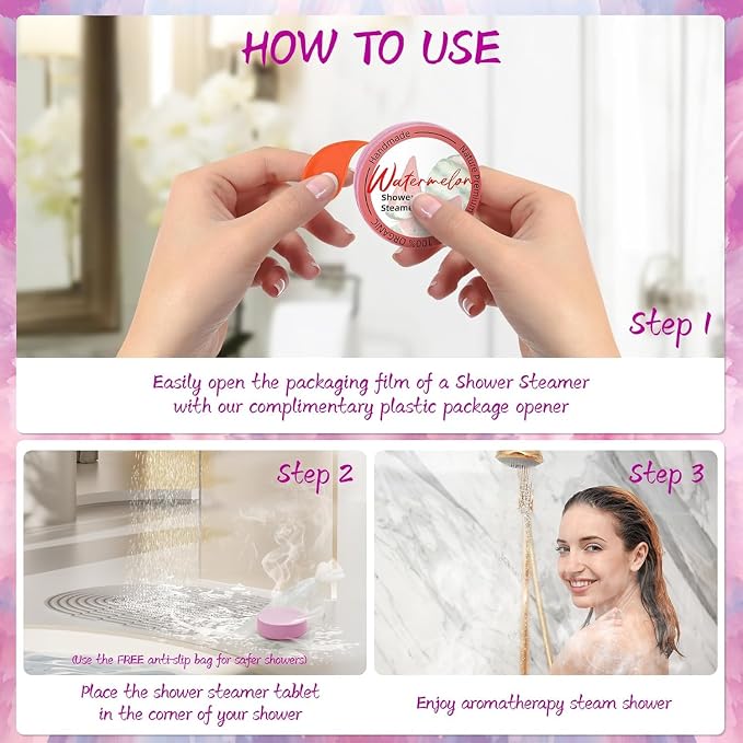 Shower Steamers Aromatherapy 8 Pack –Natural Essential Oil Shower Bombs - Image 6