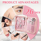 MINKINH 26-Piece Professional Manicure Set，Features Stainless Steel Tools - Image 5