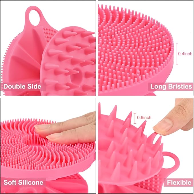 INNERNEED 2-in-1 Silicone Body Scrubber and Scalp Massager Shampoo Brush - Image 3