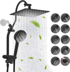 Hibbent cUPC Certified All Metal 10" Rainfall Showerhead Combo, High Pressure by Hibbent