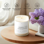 Jasmine, Oud & Sandalwood Scented Candles - Image 3