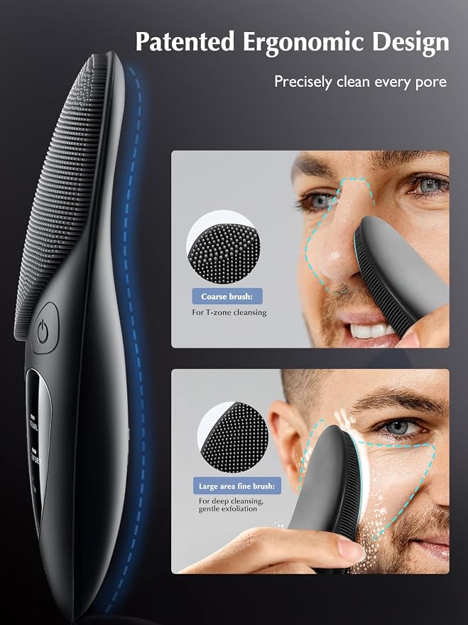 COSLUS JMY05 Silicone Face Scrubber Facial Cleansing Brush: Portable Waterproof - Image 3