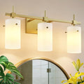 SOLFART 3-Light Bathroom Vanity Light, Modern Brushed Gold Wall Lights by SOLFART