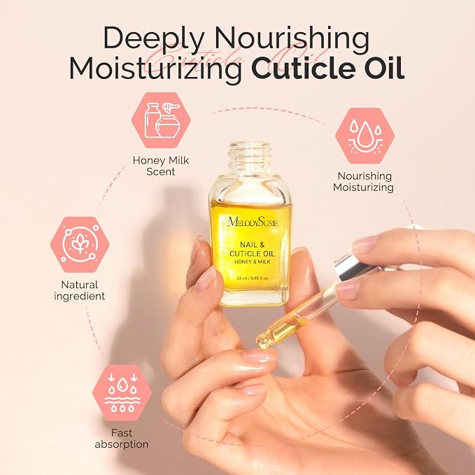 MelodySusie Cuticle Remover Kit, 25ML Cuticle Remover Cream and Cuticle Oil - Image 5