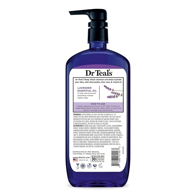 Dr Teal's Body Wash with Pure Epsom Salt, Lavender & Eucalyptus, 24 fl oz - Image 12