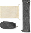 Body Exfoliator Set – Back Scrubber Strap & Exfoliating Glove, 3 Piece Shower by Unknown