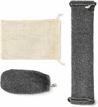 Body Exfoliator Set – Back Scrubber Strap & Exfoliating Glove, 3 Piece Shower by Unknown
