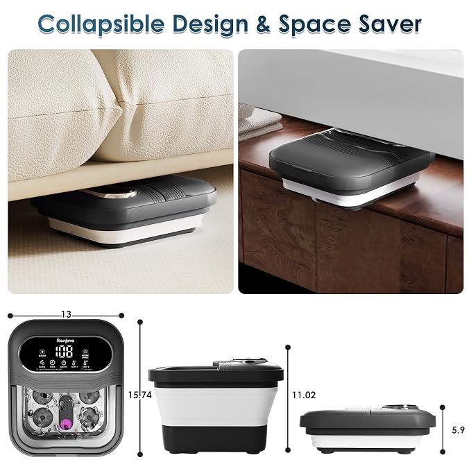 Ranjova Collapsible Foot Spa Electric Rotary Massage, Foot Bath - Image 7