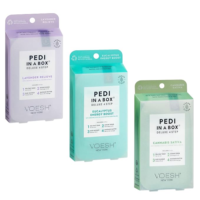 VOESH Pedi in a Box 4 Step Herb Trio by VOESHNewYork