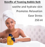 Nutritious Bubble Bath Long Lasting Foam Turmeric Orange Arnica Essential Oil - Image 2