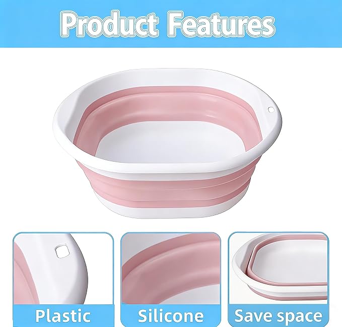 Portable Pool Foot Bath, Collapsible Pool Foot Wash Basin Tub, Foot Bath Basin - Image 4