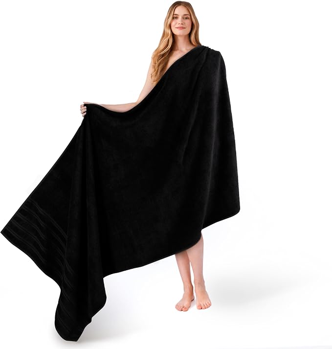 American Soft Linen 35x70 Jumbo Large Bath Towel, 600 GSM 100% Cotton Turkish by AmericanSoftLinen