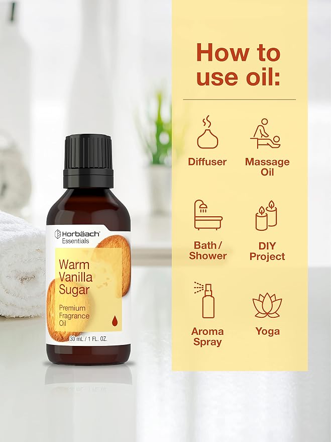 Horbäach Warm Vanilla Sugar Fragrance Oil | 1 Fl Oz | Premium Grade | - Image 3
