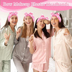 50 Pcs Pink Spa Headband Bulk Spa Sleepover Party Supplies - Image 3