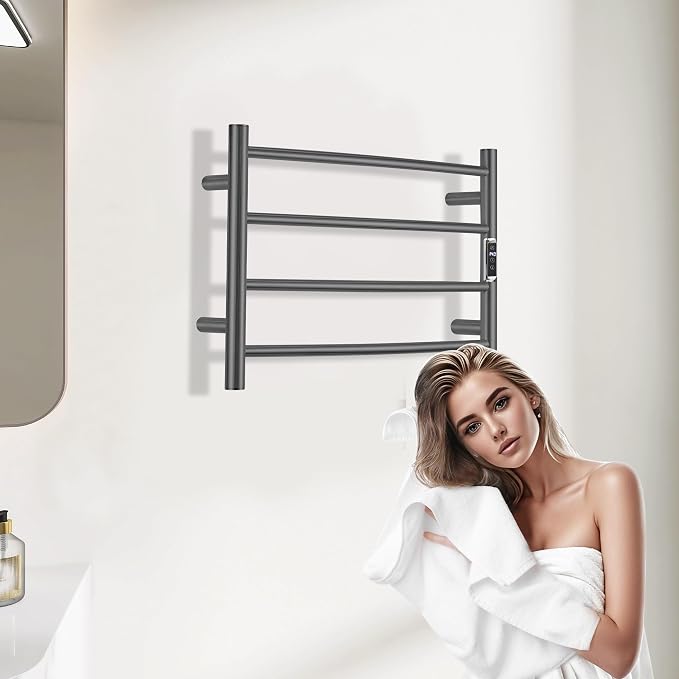 Heated Towel Racks for Bathroom, Wall Mounted Electric Towel Warmer Racks - Image 5