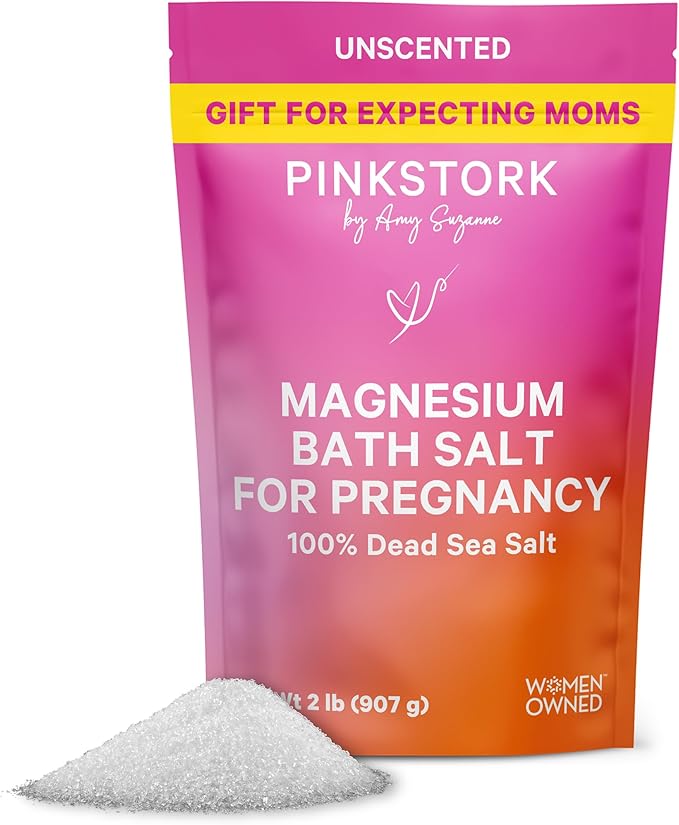 Pink Stork Pregnancy Bath Soak – Unscented Magnesium Flakes by PinkStork