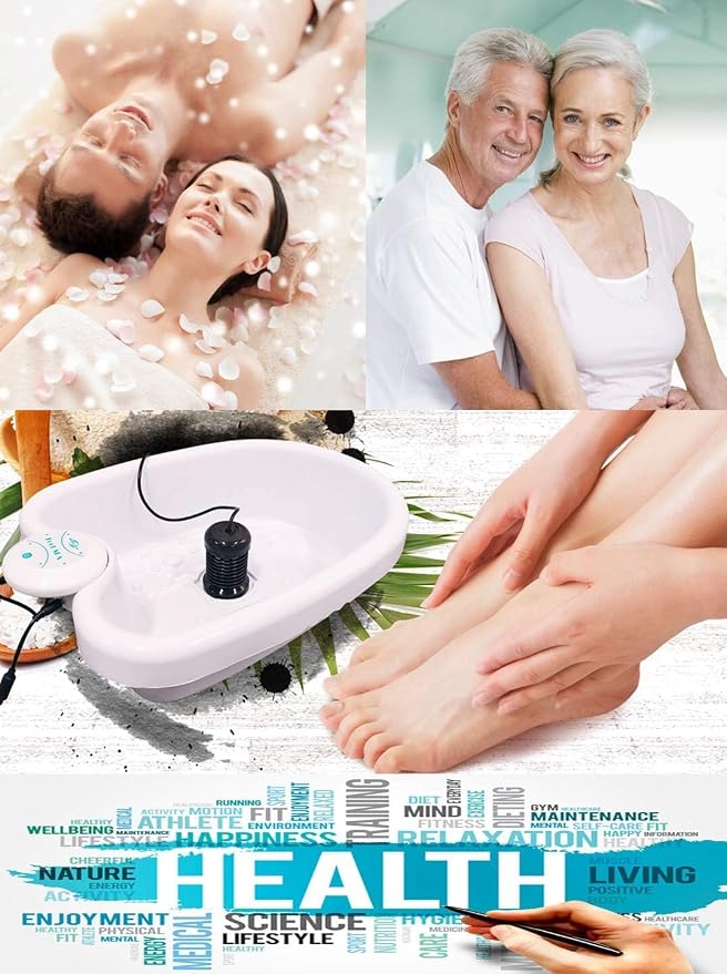 Ionic Foot Bath Detox Machine, Portable Pedicure Spa Bath Massager, Feet - Image 8