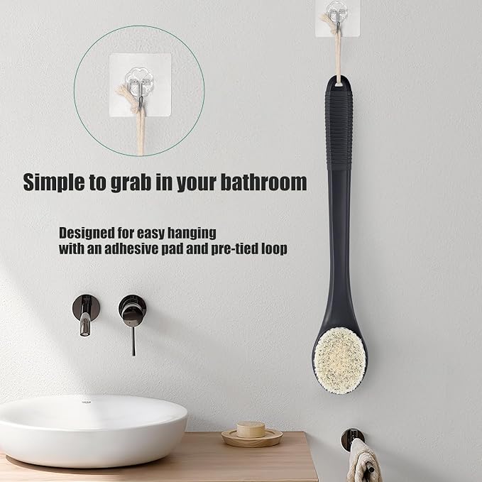 17-Inch Back Scrubber for Shower, Anti-Slip Exfoliating Body Brush for Bath - Image 6