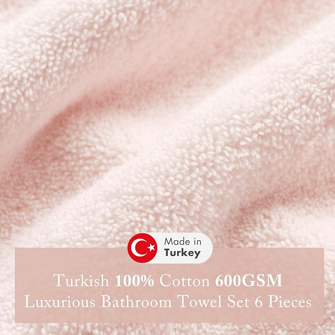 Madison Park Turkish 100% Cotton 600Gsm Luxury Premium Thick Soft Absorbent - Image 3