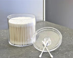 20-Ounce Qtip Holder Storage Canister Set of 2, Bathroom Makeup Organizer - Image 4