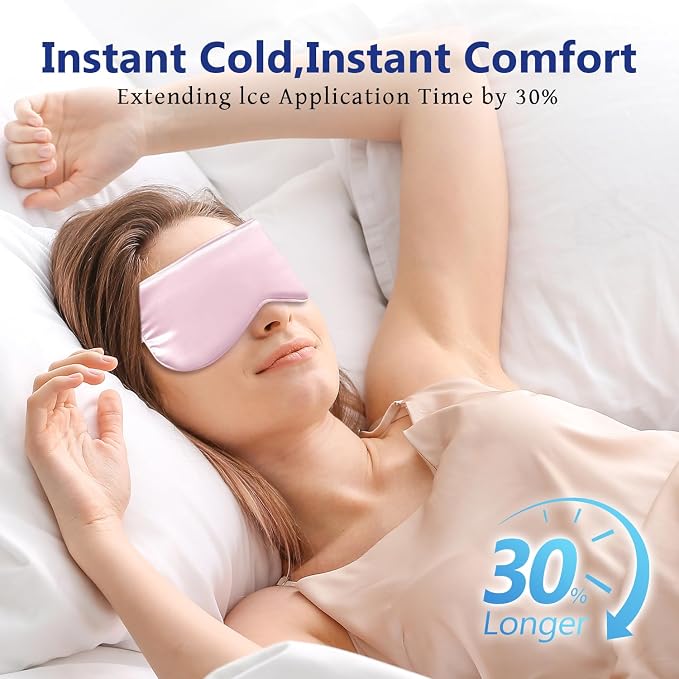 Cooling Eye Mask for Sleeping Migraine Headache Relief Mask Gel Cold Compress - Image 5