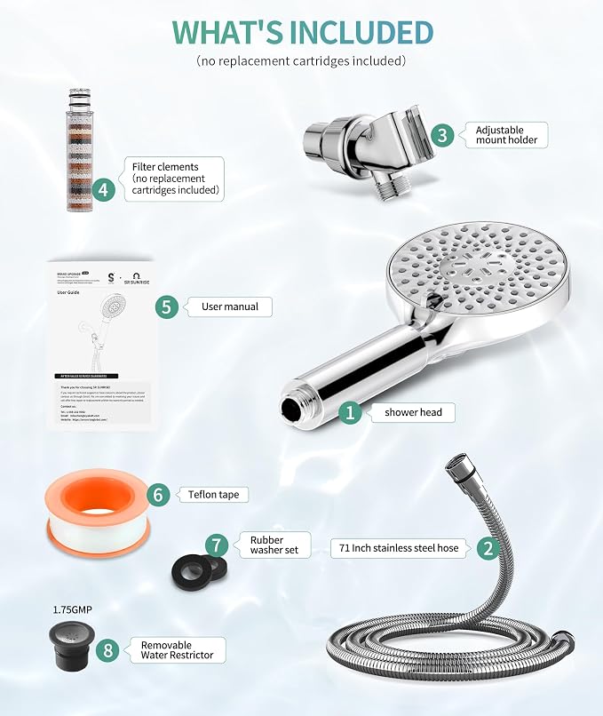 SR SUN RISE Filtered Shower Head - Image 9
