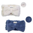 Chloven 2 Pack Microfiber Bowtie Headbands Facial Makeup Headband Cosmetic - Image 5