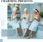 Tigeen Plus Size Towel Wrap for Women Spa Robe Set - Image 7