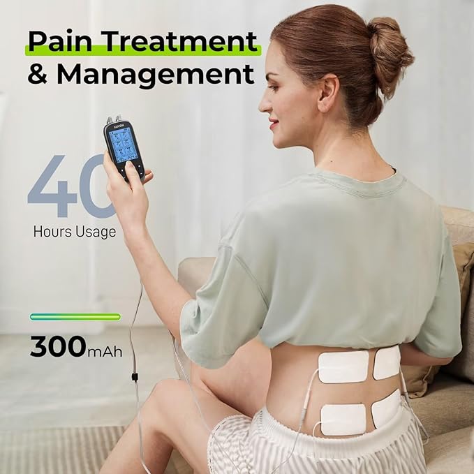 AUVON 3-in-1 TENS Unit Muscle Stimulator, EMS Massage Machine - Image 5