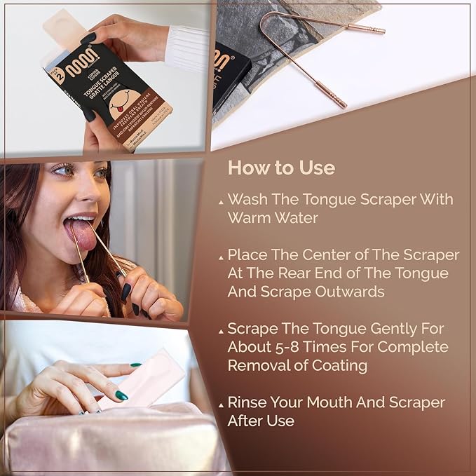 MasterMedi Tongue Scraper with Case Easy to Use Tongue Scraper - Image 4