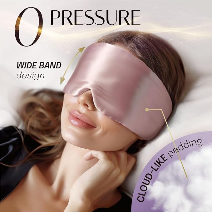 Silk Sleep Mask Soft Pressureless: 100% Mulberry Silk - Image 4